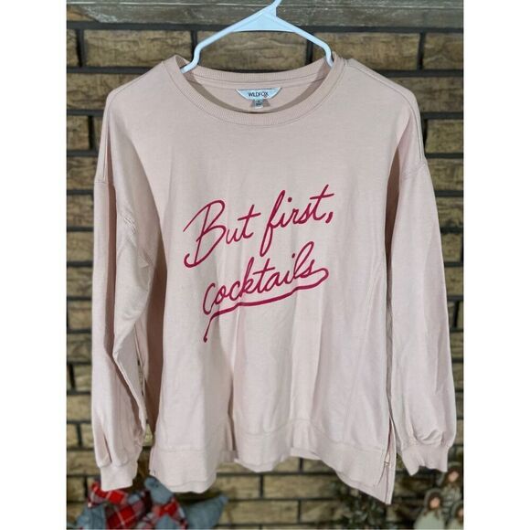 Wildfox But First‎ Cocktails Sweater - Picture 1 of 6